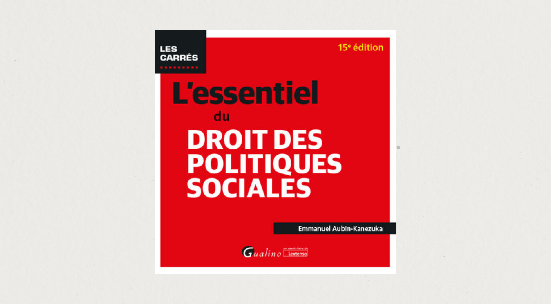 Illustration de l'article L'essentiel du droit des politiques sociales - 15e édition